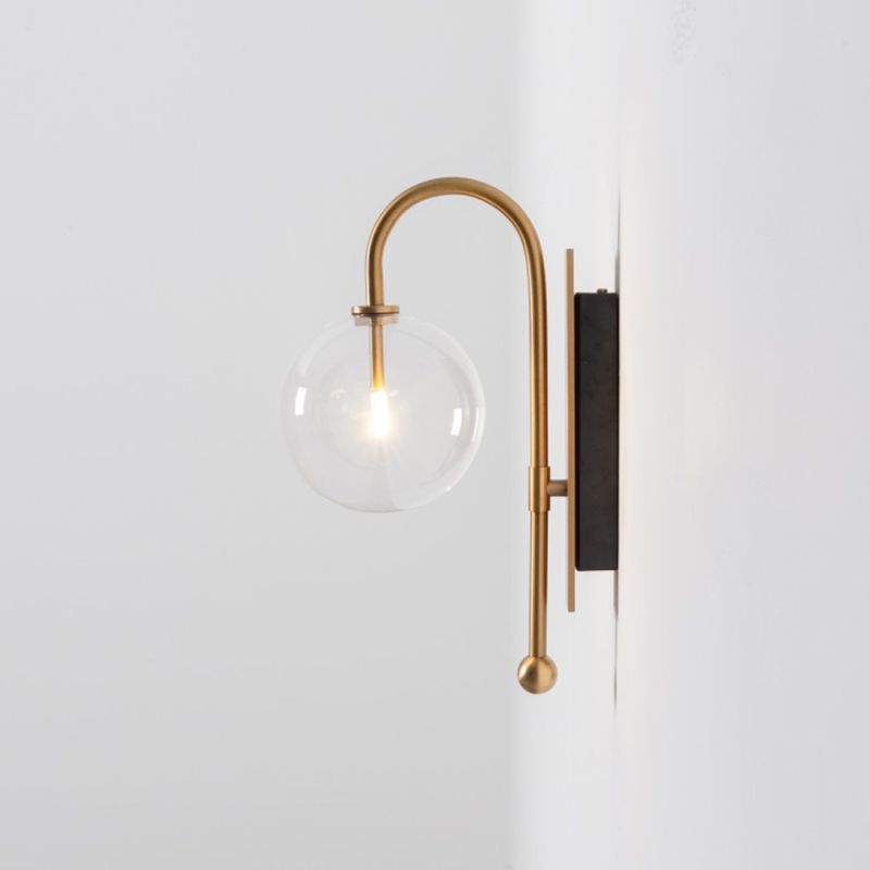 Schwung Naples Transparent Globe Wall Light